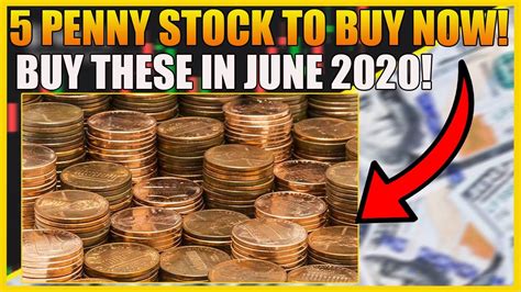 5 Penny Stocks To Buy Now June 2020 Youtube