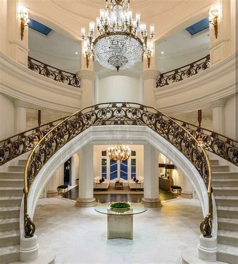 Find the perfect mansion staircase stock illustrations from getty images. Grand double staircase in a Beverly Hills mansion #foyer # ...
