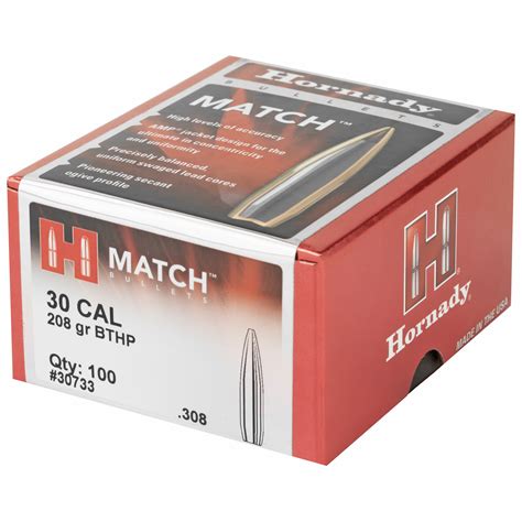 Hrndy Match 30cal 308 208gr 100ct Full Circle Reloading And Firearms