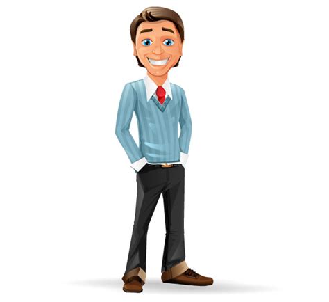 Businessman Free Vector Character Vector Characters