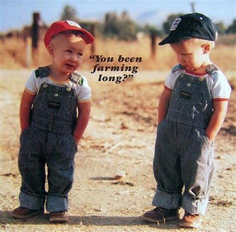 Been Farming Long Two Young Farmers Overalls Humorous Fridge Magnet Ebay