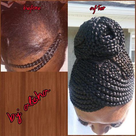 Braided Updo For Alopecia Clients Lishadabraider Ig Box Braids