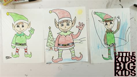 Episode 32 How To Draw A Christmas Elf Youtube