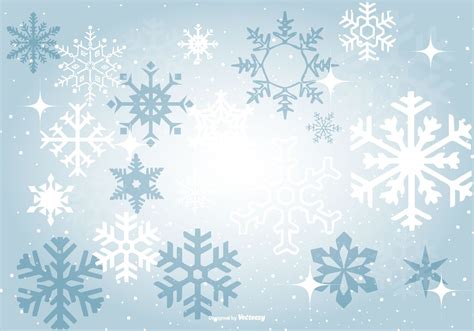 Beautiful Blue Snowflake Background Vector Choose From Thousands Of