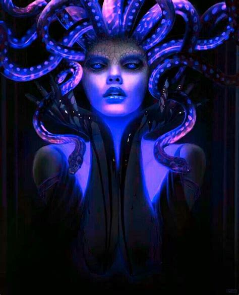 Pin By Crimson ☣️ Vega On Medusa Medusa Art Medusa Painting Black