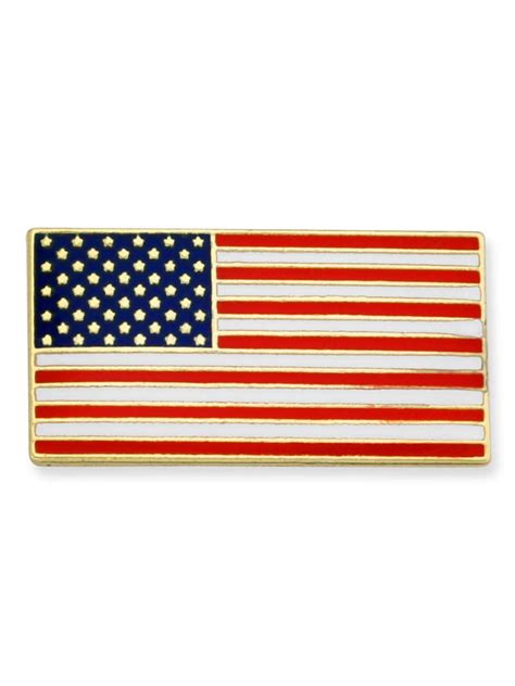 American Flag Rectangle Pin Pinmart