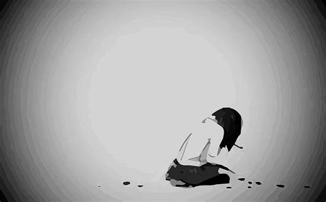 Depressed Sad Anime Girl Crying Drawing And Hd Wallpaper Pxfuel