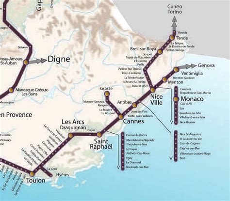 Riviera Train Map Train Map Train Station Map Map