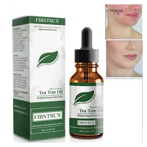 Tea tree essential oil could be ideal for your skincare regimen. First Sun Tea Tree Essential. Oil For Skin Repair/Acne ...