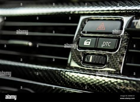 Car Dtc Button Traction Control Button On A Car Dashboard Stock Photo