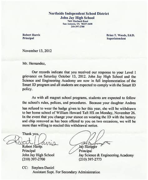 Sample, printable letter of withdrawal for a private school: homeschool withdrawal letter | Poemsrom.co