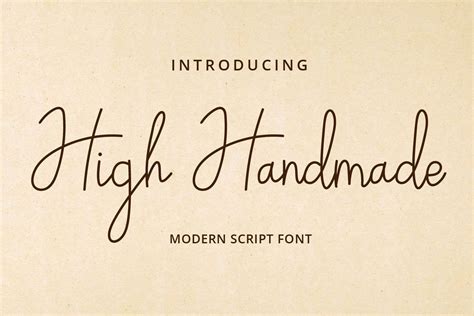 High Handmade Font Dafont Free