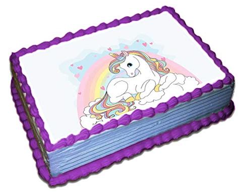 Unicorn Cake Topper Icing Sugar Paper 14 85 X 11 Inches Sheet Edible