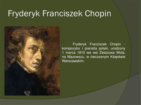 Ppt Fryderyk Chopin Powerpoint Presentation Free Download Id4760075