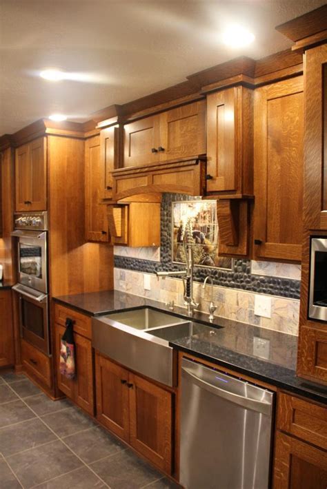 I wanted really beautiful, professional looking results. Quarter-Sawn Oak Custom Kitchen - Utica, PA - Fairfield ...