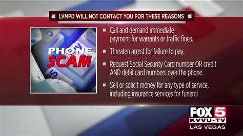 Lvmpd Warns Of Phone Scam Spoofing Police Numbers Youtube