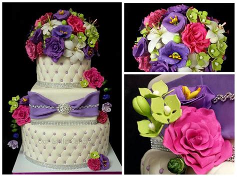 sugar flowers wedding cake cake by gizangel cakesdecor