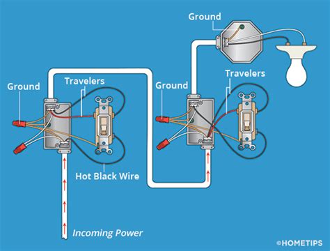 Basic 3 Way Switch Wiring Three Way Lights How Three Way Switches