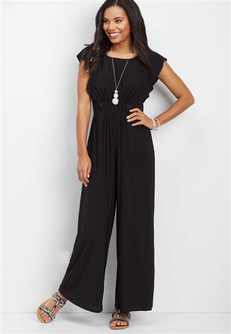 Check spelling or type a new query. ruffled sleeve solid jumpsuit | maurices