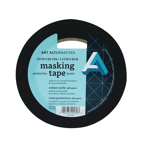 Art Alternatives Ph Neutral Black Masking Tape 12 X 60 Yds Roll