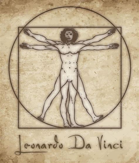 Leonardo Da Vinci Vitruvian Man Tuscany Italy Europe Scientist Inventor Artist Genius
