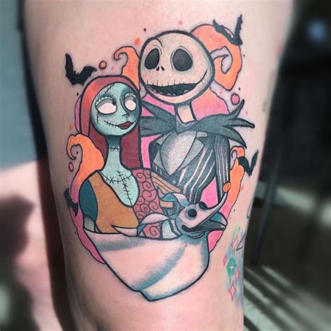 The movie has from the release captured people hearts with the character of jack skellington and a doll sally who is attracted to jack, so we have selected 35+ nightmare before christmas tattoo design that will attract you as the strong scripts of the. TᗩTTOOᔕ ᗷY ᗪᗩY on Instagram: "Jack and Sally (and zero ...