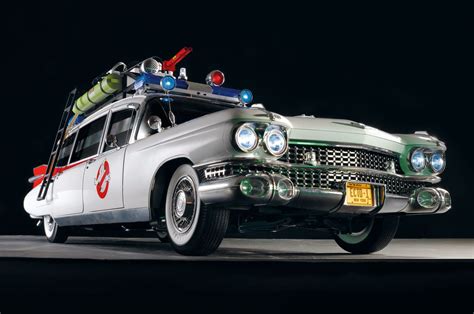 new launch ghostbusters ectomobile riding high in the ecto 1