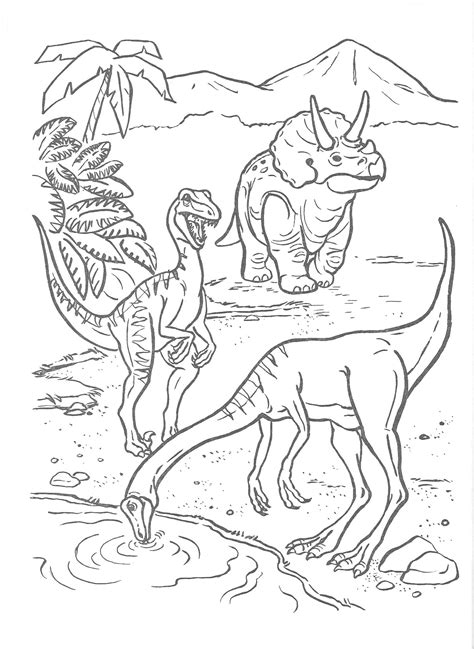 Jurassic Park Colouring In