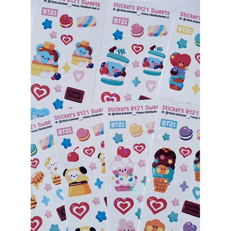 Bt21 Stickers Sweets