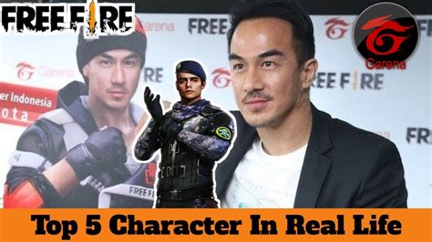 You will find yourself on a desert island among other same players like you. Free Fire Top 5 Character In Real Life | Garena Free Fire ...