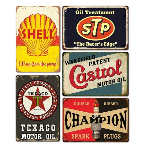 vintage metal tin signs retro garage signs for men wall decorations old car shop posters oil and