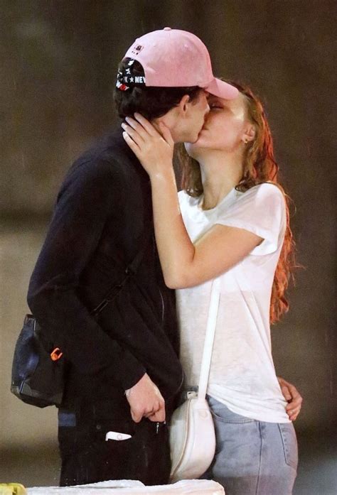 Timothee Chalamet And Lily Rose Depp Pictured Kissing As Romance