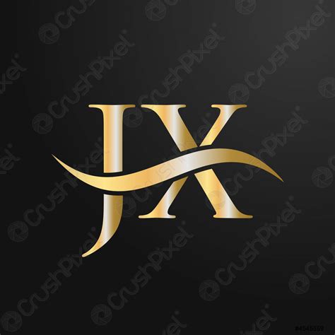 letter jx logo design template jx j x letter logo stock vector 4545559 crushpixel