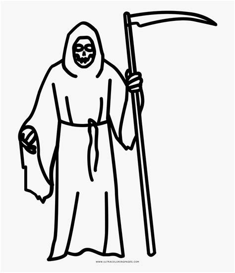 ✓ free for commercial use ✓ high quality images. Grim Reaper Coloring Page - Cartoon , Free Transparent ...