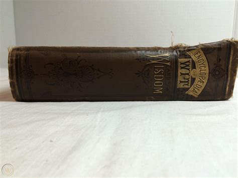 Antique 1897 Encyclopedia Of Wit And Wisdom By Henry Hupfeld Anecdotes Humor 1864761353