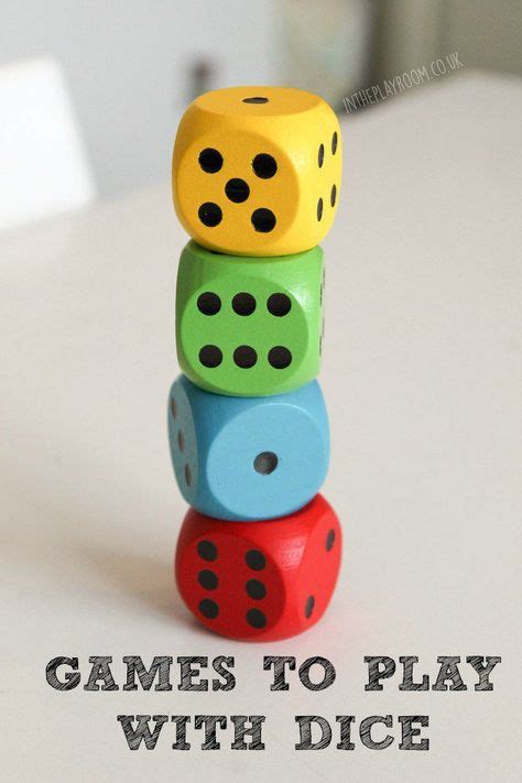 Games To Play With Dice Childhood Games Games To Play Math Games