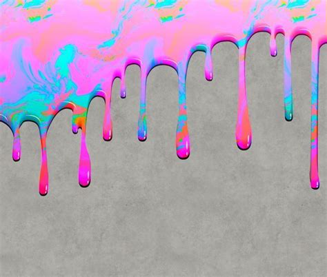 Pink Dripping Paint On Grey Art Print By Lebensart Drip Art Dripping