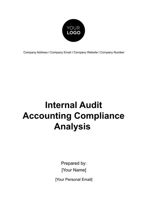 Internal Audit Accounting Compliance Analysis Template - Edit Online