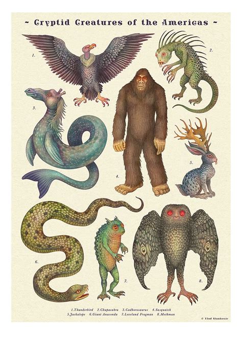 The Illustrated Encyclopedia Of Cryptozoology By Vlad Stankovic