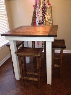 Pipe table bar height easy to make pipe table with wood top with left over wood boards or rejected 2x4s from the home improvement store. DIY Kitchen table and pub chairs | Diy kitchen table ...