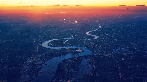 London River Thames Aerial View Hd Photography 4k Wallpapers Images