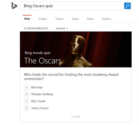 Bing Rolls Out Red Carpet For The Oscars With Its Academy