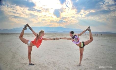 21 Yoga Photos From Burning Man 2014