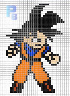 Pixel art livre de coloriage numerote 31 idees et designs pour vous inspirer en images voir plus d'idées sur le thème quadrillage, dessin pixel, point de croix. Vegeta - Dragon Ball perler bead pattern | Coloriage pixel ...