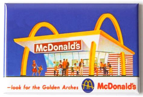 Fast Food Sign Fridge Magnet 2 Etsy Mcdonalds Vintage Postcards