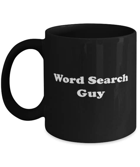 Funny Word Search Guy Coffee Mug Word Search Coffee Cup 11oz White