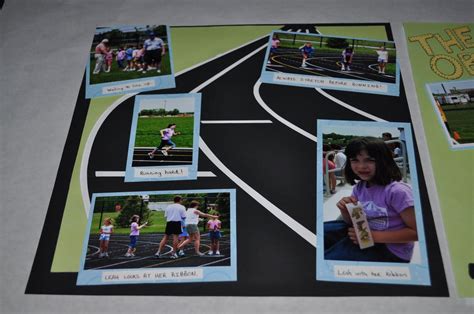 My Four Hearts Track And Field Day Scrapbook Pages Track And Field
