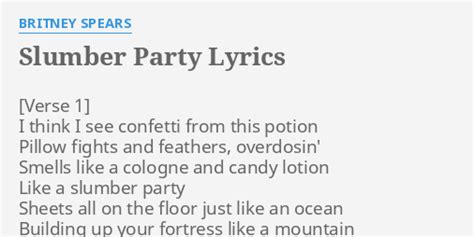 slumber party lyrics by britney spears i think i see