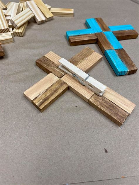 Diy Wooden Cross Using Tumbling Tower Pieces The Shabby Tree In 2021