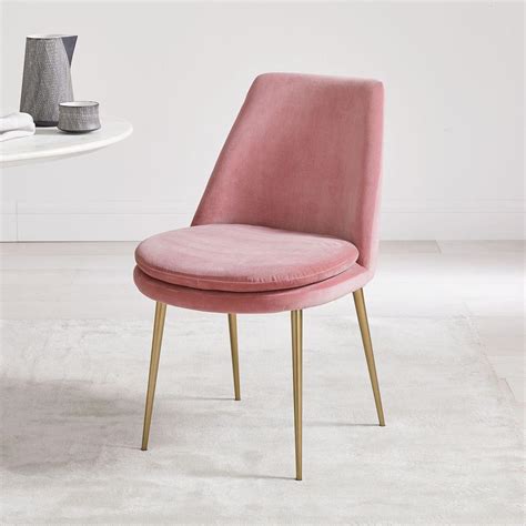High quality modern design living room upholstery low back metal legs dining arm chair for party. Finley Low-Back Upholstered Dining Chair | west elm Canada